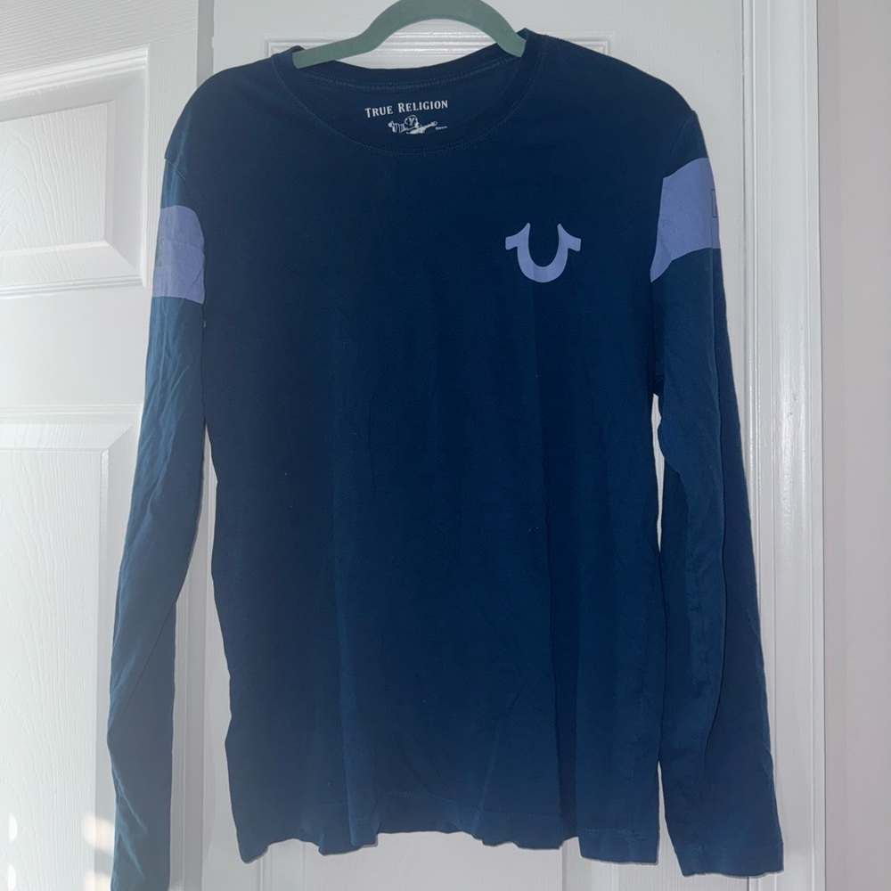 True Religion Navy Blue Long Sleeve Shirt